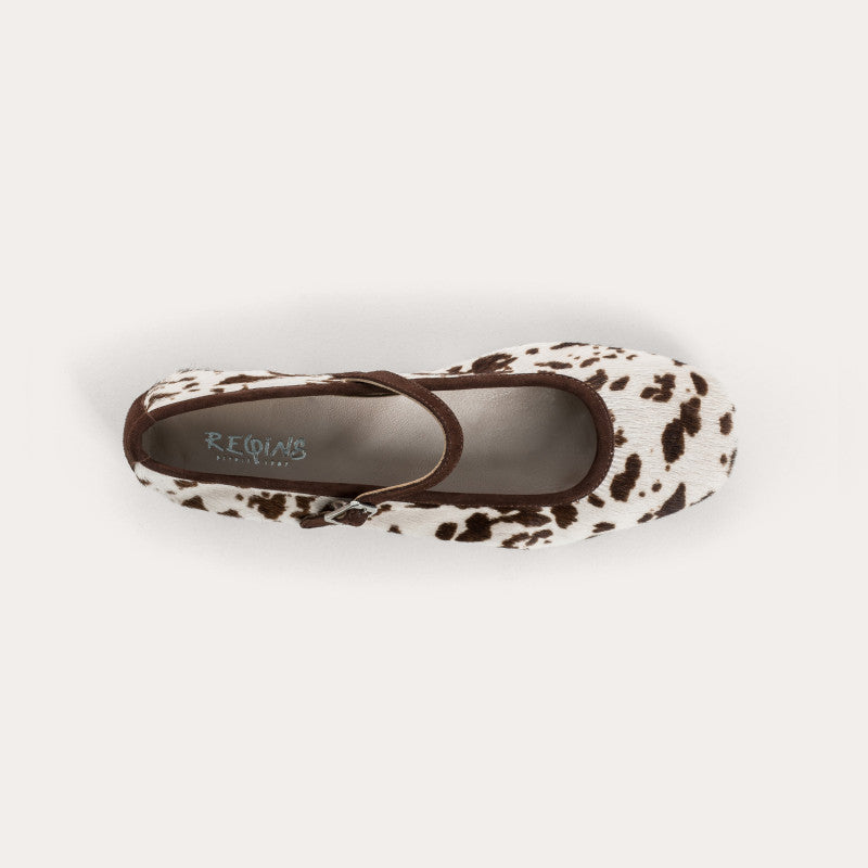 Ballet flats Reqins HONOR VACHE CACAO