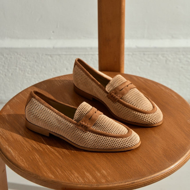 Loafers Reqins FLORINE C.V. BEIGE