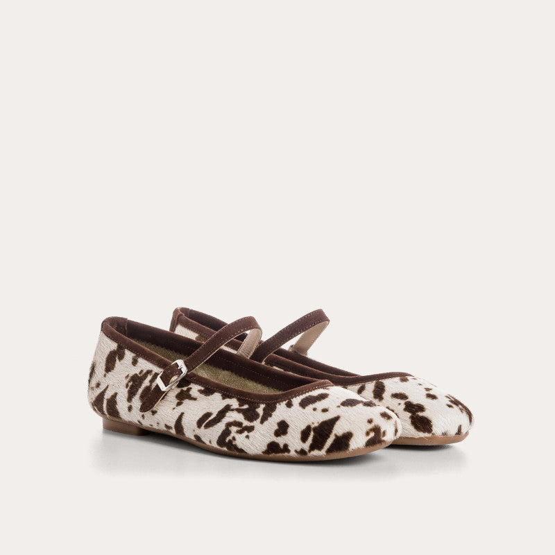 Ballet flats Reqins HONOR VACHE CACAO