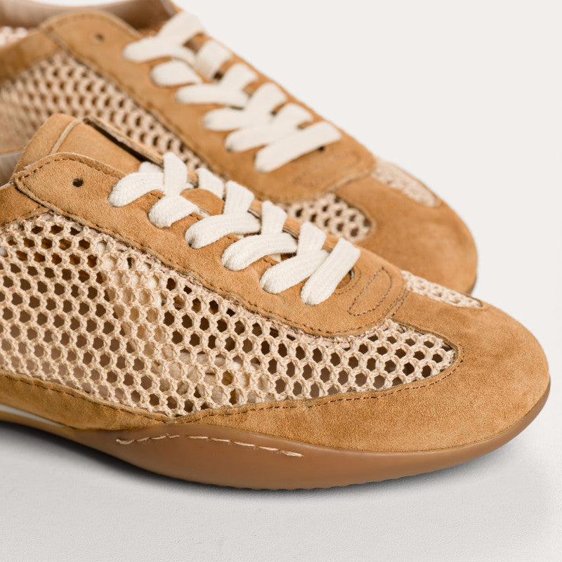 Sneakers Reqins SWAN MIX CAMEL