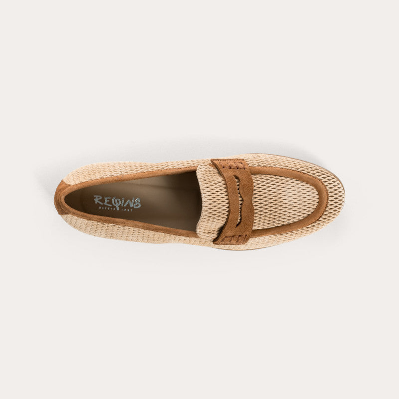 Loafers Reqins FLORINE C.V. BEIGE