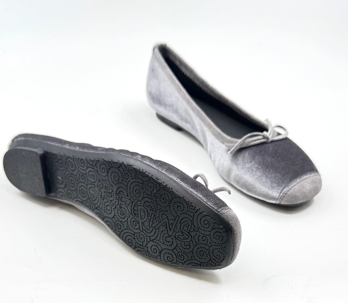 Ballet flats Reqins HARMONY VELVET GRIS