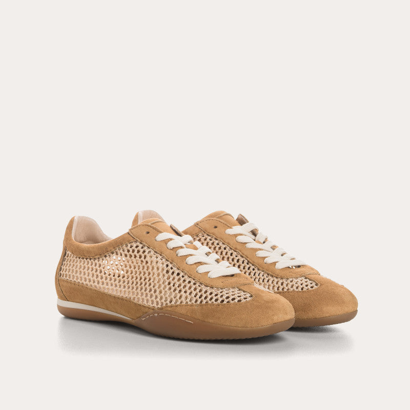 Sneakers Reqins SWAN MIX CAMEL