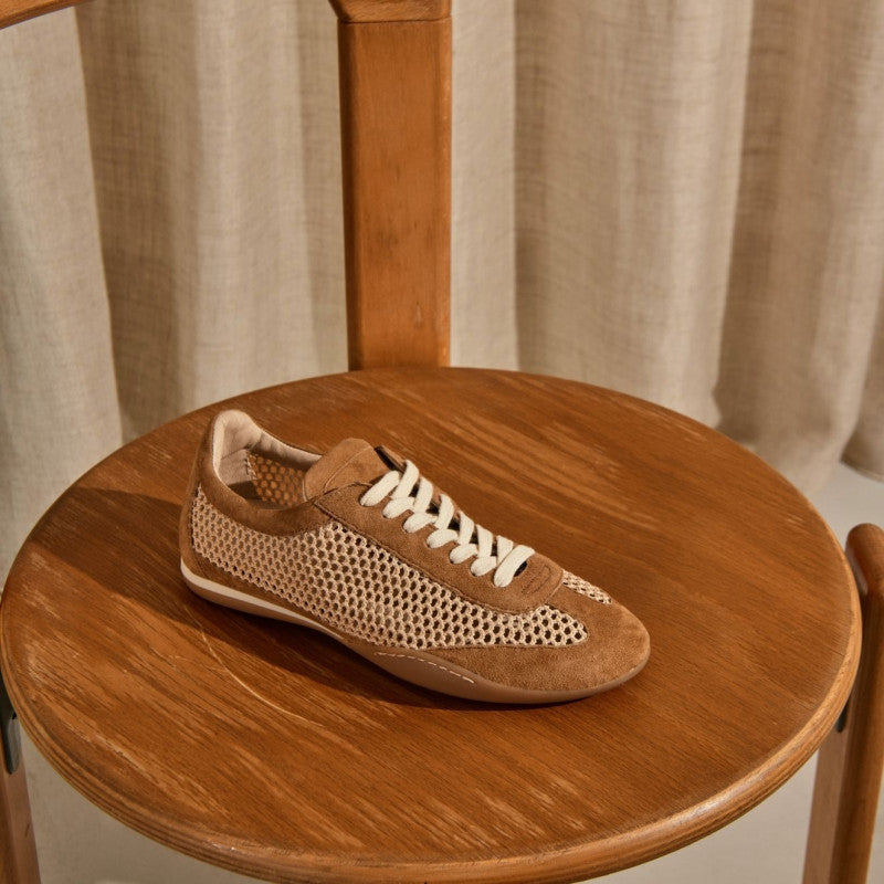 Sneakers Reqins SWAN MIX CAMEL