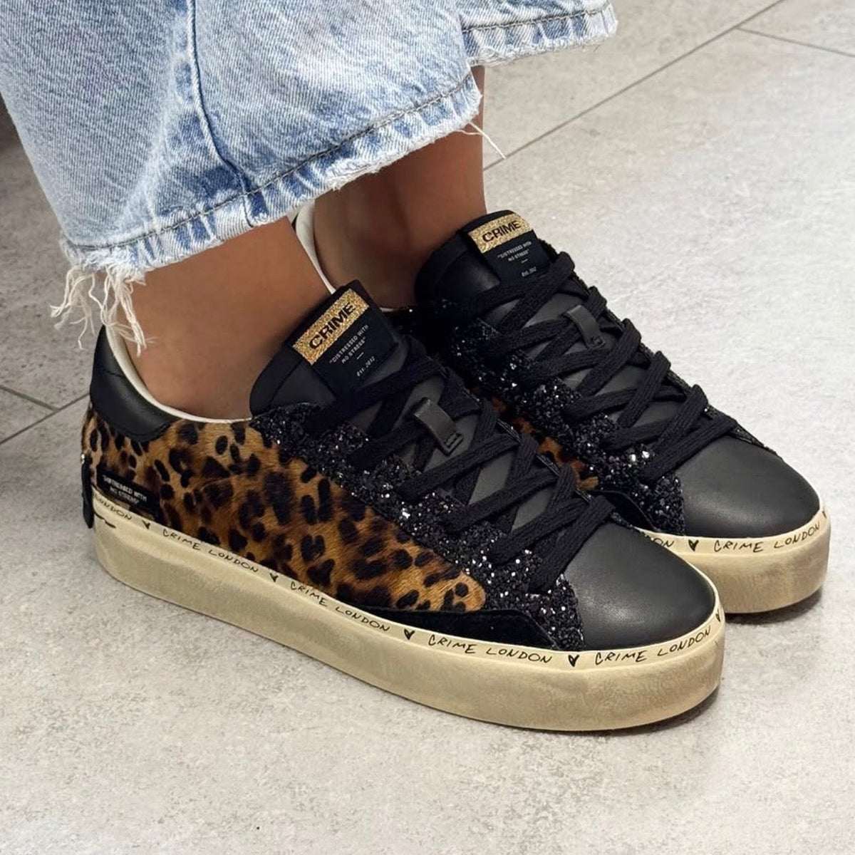 Sneakers CRIME LONDON DISTRESSED PLATFORM 23056AA9