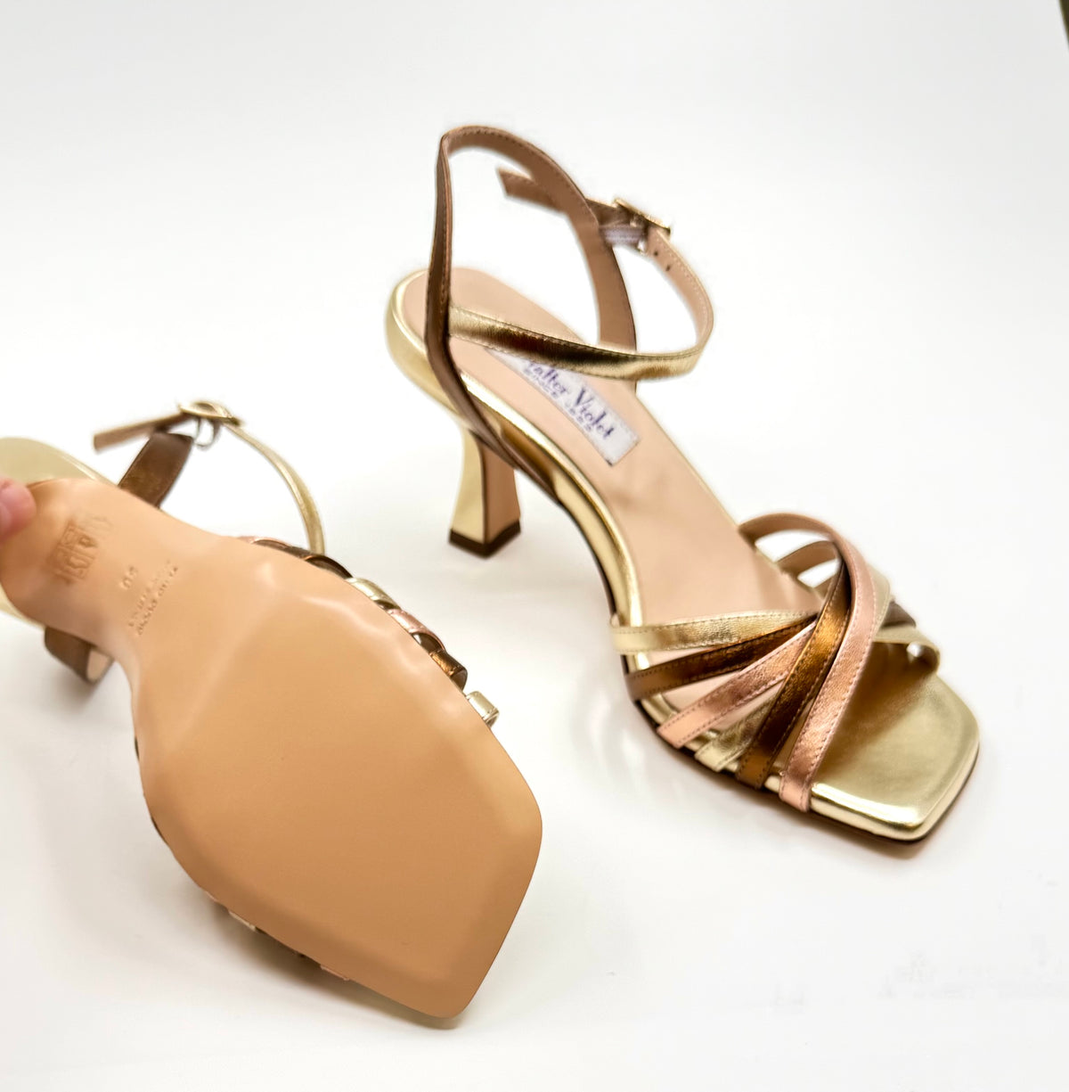 Sandals Walter Violet 1658 PLATINO/BRONZO