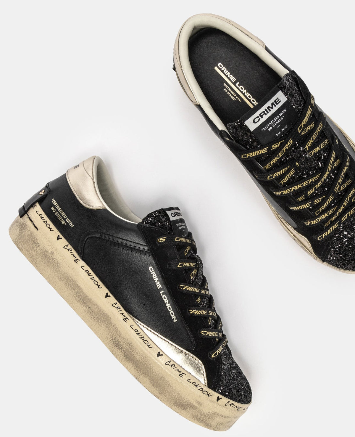 Sneakers CRIME LONDON DISTRESSED PLATFORM 25074AA9