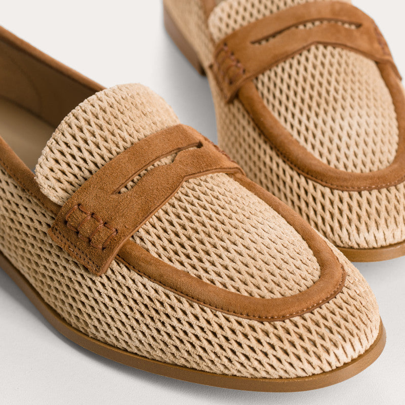 Loafers Reqins FLORINE C.V. BEIGE