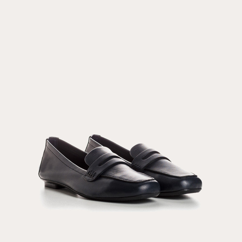 Loafers Reqins HEMA CUIR MARINE