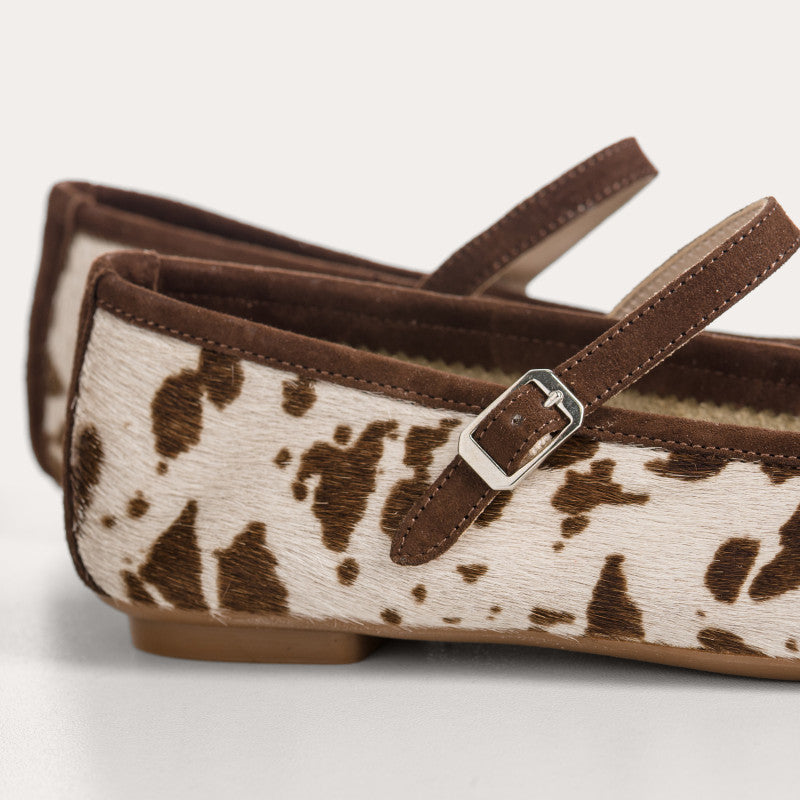 Ballet flats Reqins HONOR VACHE CACAO