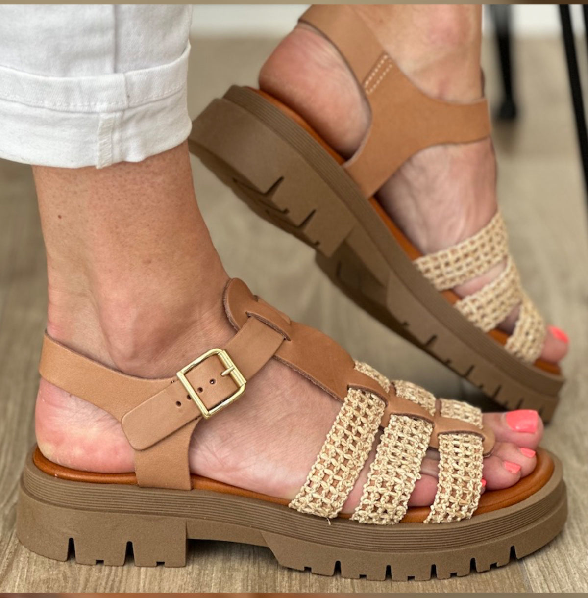 Sandals Donna Lucca 1744 NATURALE