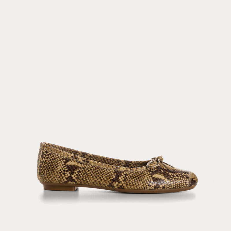 Ballet flats Reqins HARMONY PYTHON SABLE