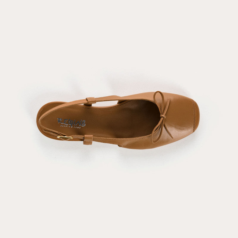 Ballet flats Reqins CIRCEE CUIR CAMEL