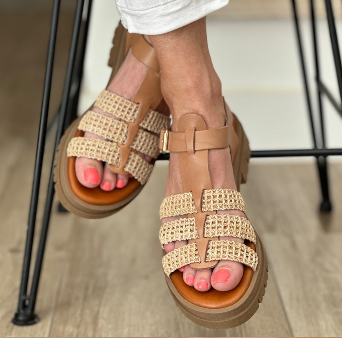 Sandals Donna Lucca 1744 NATURALE