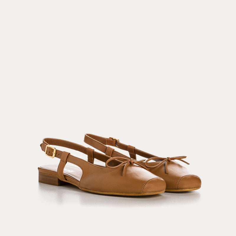 Ballet flats Reqins CIRCEE CUIR CAMEL