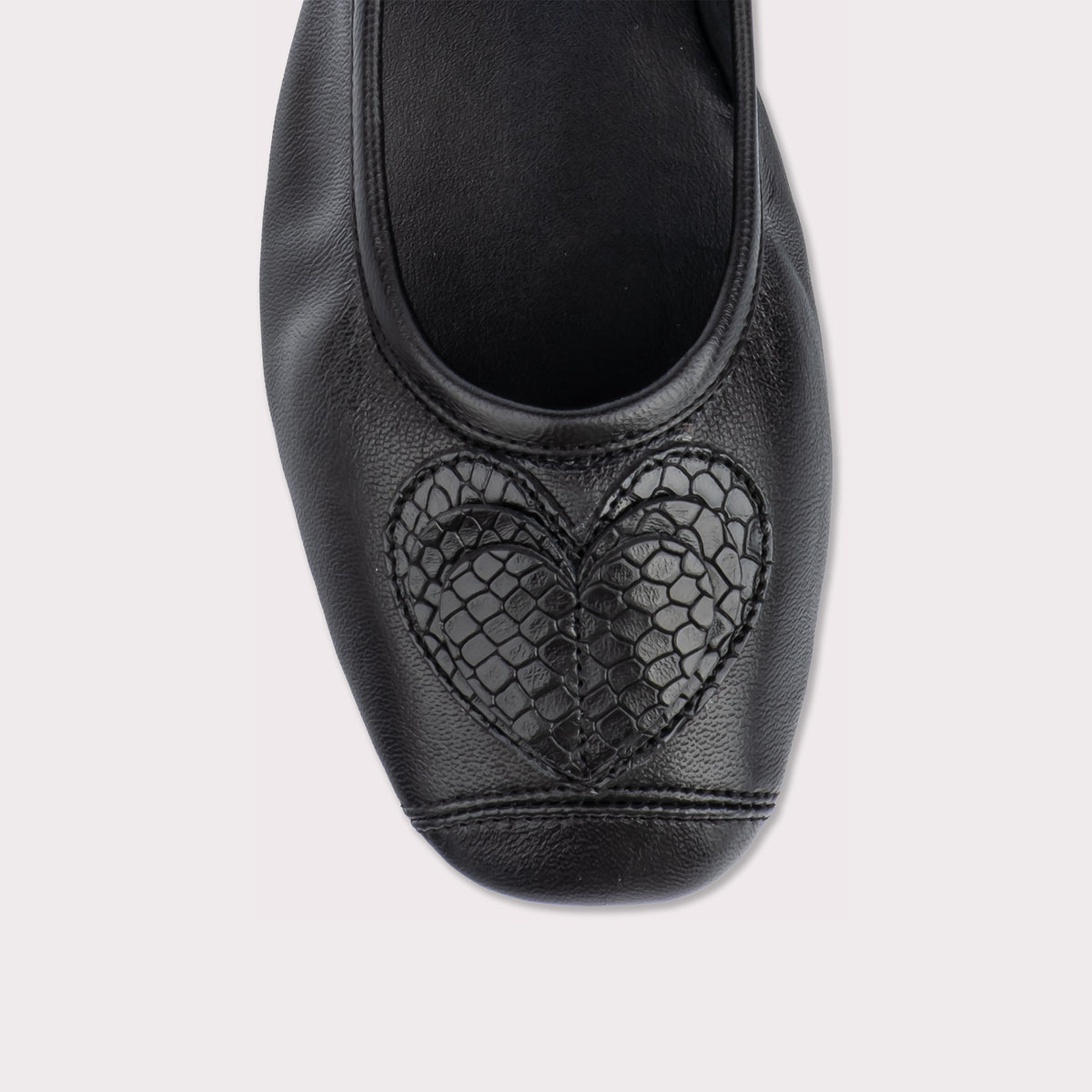 Ballet flats Reqins HOLOVE PYTHON NOIR