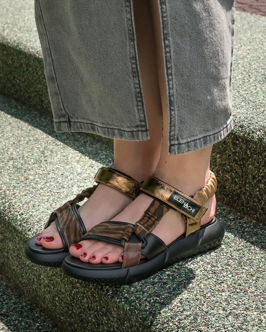 Sandals Elena Iachi E4280 TABACCO